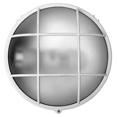 Φωτιστικό Επίτοιχο με ντουί Ε27 Polycarbonate Λευκό IP44 96GRF314/WH